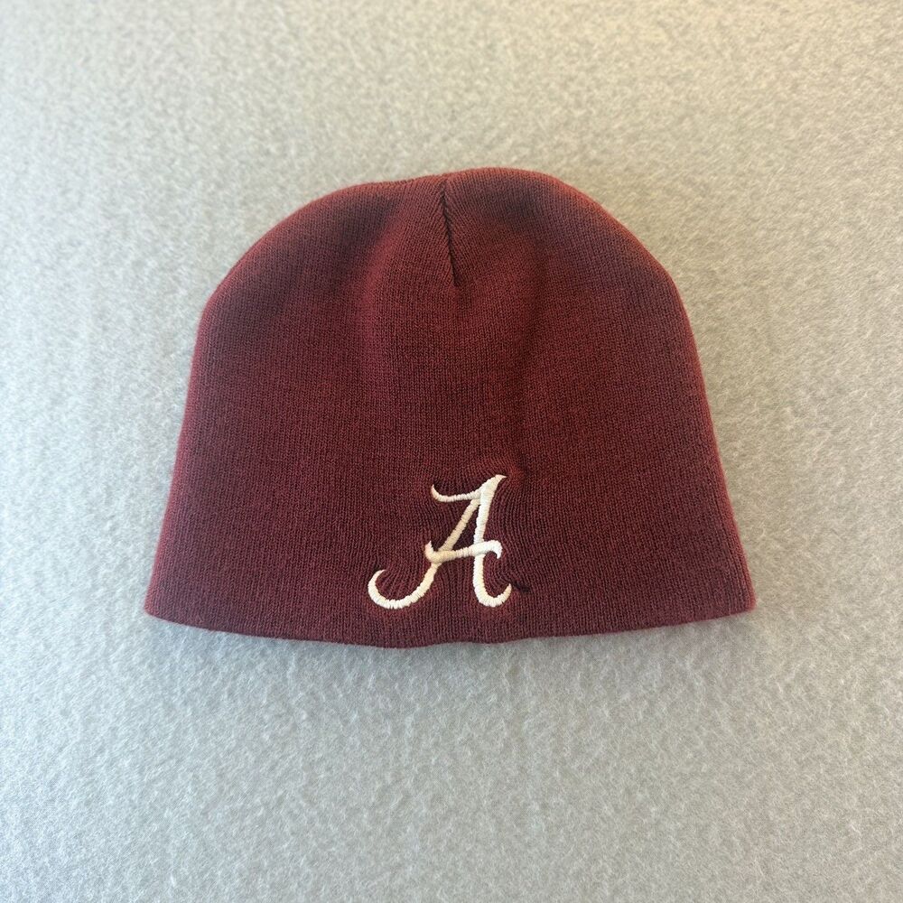 Alabama Crimson Tide BAMA Script A Beanie Captivating Headgear 1-Stop Knit Hat